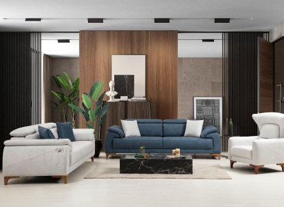Living room Set Modern Luxury Sofa set 3 pcs Upholstery Furniture Textile new